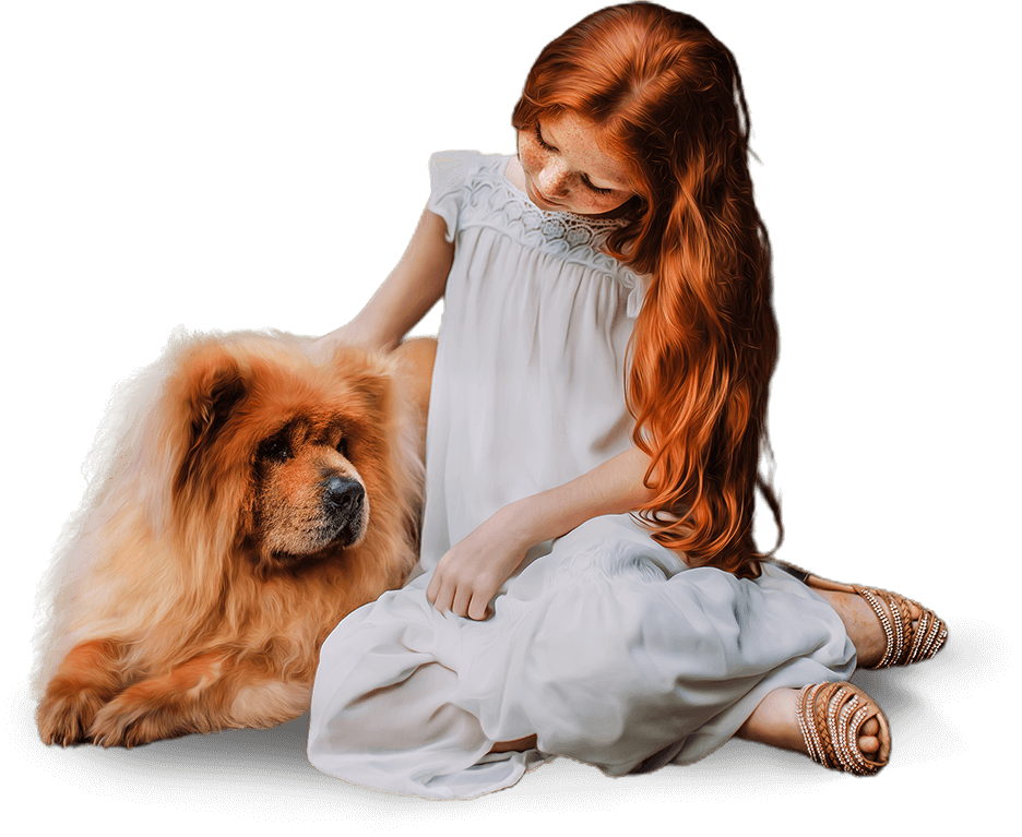 Mujer con perro